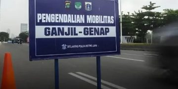 Ilustrasi sistem ganjil-genap Jakarta pada saat 17 Agustus (Instagram @pantaucom)