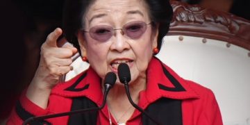 Ketum PDI Perjuangan Megawati Soekarnoputri saat pidato upacara HUT ke 81 RI (Instagram @pdiperjuangan)