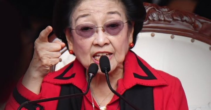 Ketum PDI Perjuangan Megawati Soekarnoputri saat pidato upacara HUT ke 81 RI (Instagram @pdiperjuangan)