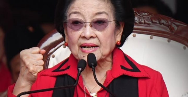 Ketum PDI Perjuangan Megawati Soekarnoputri saat pidato upacara HUT ke 81 RI pada 17 Agustus 2026 (Instagram @pdiperjuangan)