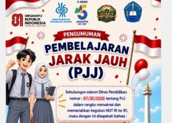 Pengumuman sekolah di Jakarta terapkan PJJ (Instagram @smkn9_jkt)