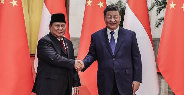 Presiden China Xi Jinping dan Presiden Prabowo Subianto (Instagram @presidenrepublikindonesia)