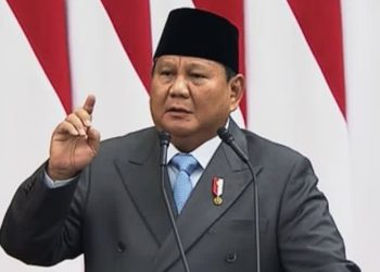 Presiden Prabowo saat pidato kenegaraan di Sidang Tahunan MPR pada Jumat 14 Agustus 2026 (Instagram @kulinermerahputih)
