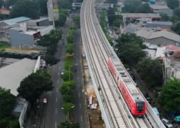 LRT Manggarai-Kelapa Gading akan segera diresmikan pada Rabu 26 Agustus 2026 (Instagram @jakartabanget.id)