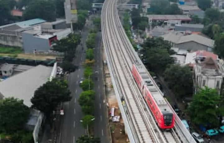 LRT Manggarai-Kelapa Gading akan segera diresmikan pada Rabu 26 Agustus 2026 (Instagram @jakartabanget.id)