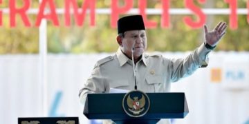 Presiden Prabowo Subianto bicara soal pengelolaan aset dan kekayaan bangsa saat Launching & Groundbreaking Program PLTS 100 GW, Selasa 25 Agustus 2026 (Instagram @sekretariat.kabinet)