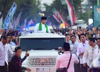 Presiden Prabowo Subianto saat hadiri pembukaan Muktamar ke 35 NU di Jombang, Jawa Timur, Kamis 27 Agustus 2026 (Instagram @sekretariat.kabinet)