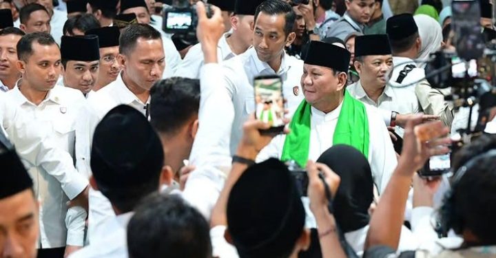 Presiden Prabowo Subianto saat hadiri pembukaan Muktamar ke 35 NU, Kamis 27 Agustus 2026 (Instagram @sekretariat.kabinet)