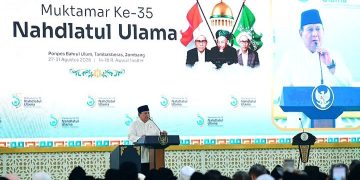 Presiden Prabowo saat Muktamar ke 35 NU di Jombang, Jawa Timur, Kamis 27 Agustus 2026 (Instagram @sekretariat.kabinet)