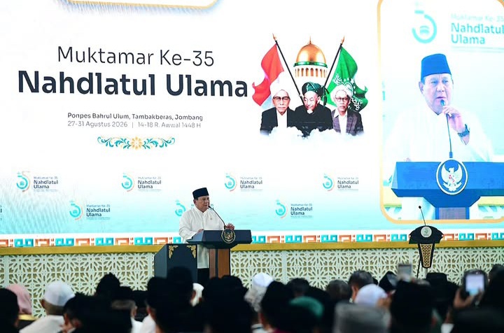 Prabowo di Muktamar ke 35 NU Ingatkan Seluruh Pihak: Jangan Sekali-kali Melupakan Jasa Ulama