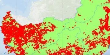 Karhutla Kalimantan, BNPB deteksi mengalami penurunan titik api (Instagram @nuolinenews)