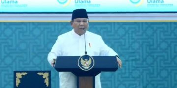 Presiden RI Prabowo Subianto resmi menutup Muktamar ke 35 NU (YouTube @sekretariat presiden)