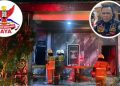 Markas GRIB Jaya di Kedoya terbakar pada Senin dini hari 31 Agustus 2026 (Instagram @shel_ter10)