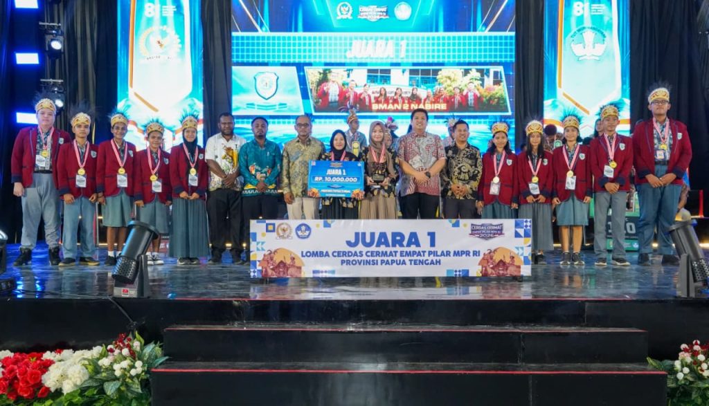 SMAN 2 Nabire Juara LCC Empat Pilar MPR RI Papua Tengah dan Lolos ke Tingkat Nasional