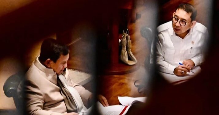 Pertemuan Menbud Fadli Zon dengan Presiden Prabowo Subianto di Hambalang, Selasa 1 September 2026 (Instagram @sekretariat.kabinet)