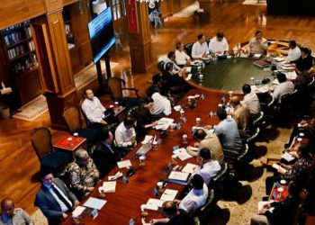 Presiden Prabowo Subianto saat menggelar pertemuan dengan para menterinya Selasa 1 September 2026 (Instagram @sekretariat.kabinet)