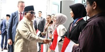Presiden Prabowo Subianto disambut mahasiswa Indonesia di Rusia, Rabu 2 September 2026 (Instagram @sekretariat.kabinet)