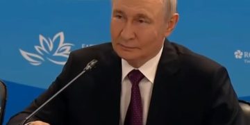 Presiden Rusia Vladimin Putin saat menerima kunjungan Presiden Prabowo Subianto di EEF ke 11, Vladivostok, Rusia, Kamis 3 September 2026 (Instagram @voxneyizens)