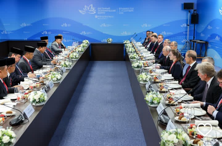 Presiden RI Prabowo Subianto hadiri Eastern Economic Forum (EEF) ke 11 di Vladivostok, Rusia, Kamis 3 September 2026 (Instagram @airlanggahartarto_official)