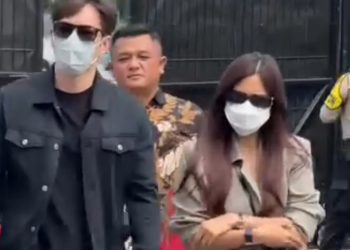 Audi Marissa dan Anthony Xie hadir di PN Jaksel guna mengikuti sidang perdana perceraian, Kamis 3 September 2026 (Instagram @ssmedia_id)