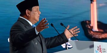 Presiden Prabowo Subianto saat dialog di Eastern Economic Forum (EEF) ke 11 di Vladivostok, Rusia, Kamis 3 September 2026 (Instagram @sekretariat.kabinet)