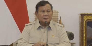 Presiden Prabowo pimpin ratas melalui konferensi video Senin 7 September 2026 (YouTube @sekretariat presiden)