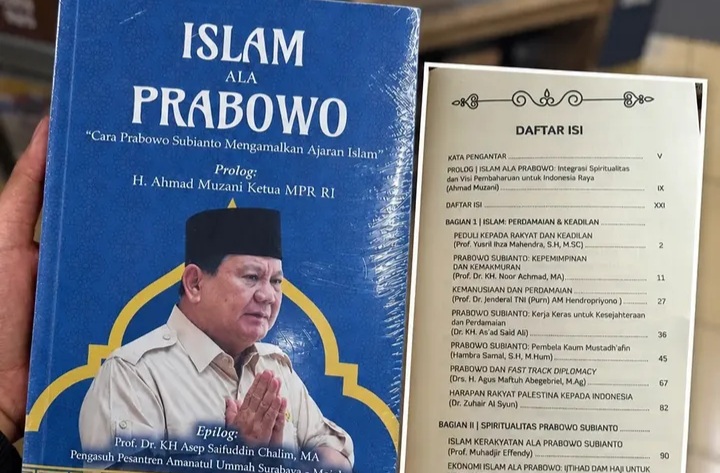 Viral Buku Islam Ala Prabowo (Instagram @nusand_tara)