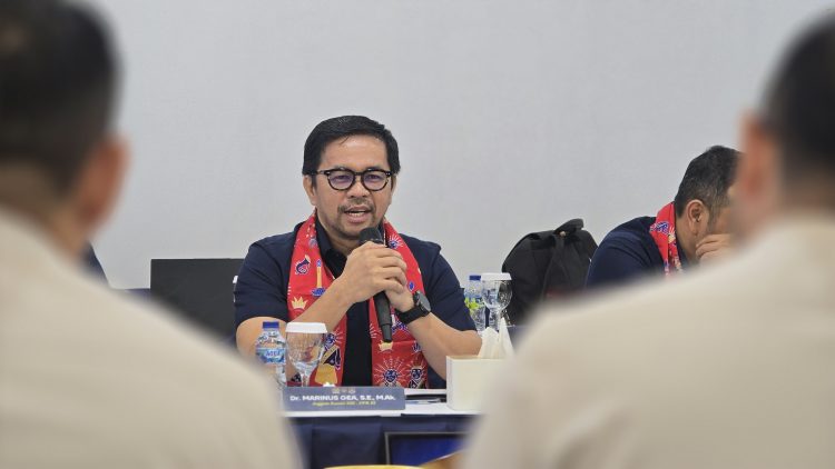 Anggota DPR RI Marinus Ge(Foto: Suaranusantara/Ilwan Nehe)