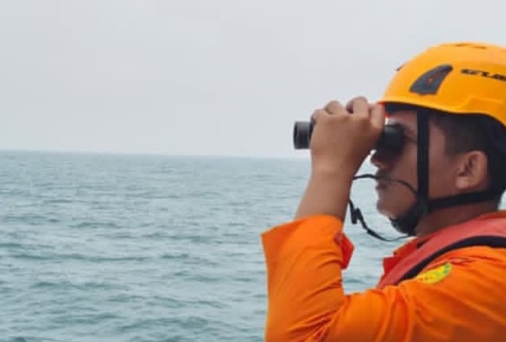 Pencarian wartawan hilang di Anak Krakatau hari keenam (Instagram @inforangkasbitung)