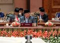 Presiden Prabowo Subianto saat pidato di KTT BRICS 2026 di New Delhi, India (Instagram @sekretariat.kabinet)