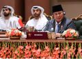Presiden Prabowo Subianto saat pidato di KTT BRICS 2026 di New Delhi, India (Instagram @sekretariat.kabinet)