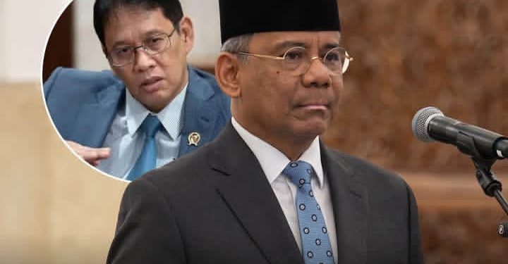 Suahasil Nazara resmi gantikan Purbaya usai dilantik jadi Menkeu oleh Presiden Prabowo, Senin 14 September 2026 (Instagram @cretivox)