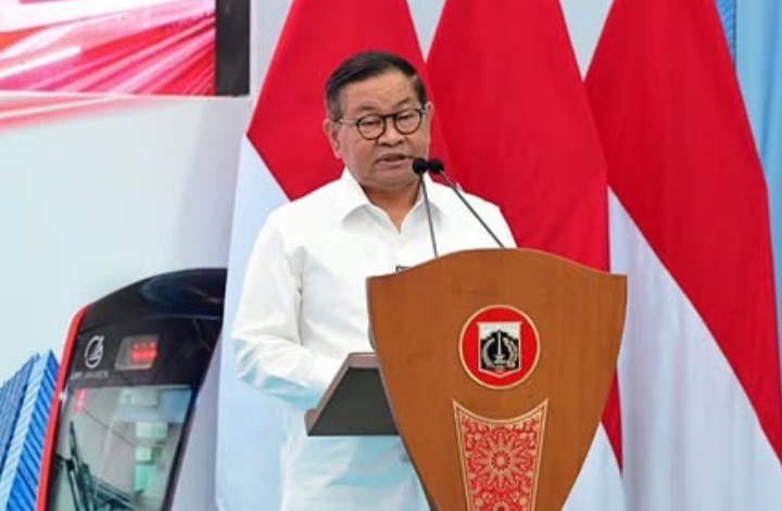 Gubernur DKI Jakarta Pramono Anung saat peresmian LRT Kelapa Gading-Manggarai, Rabu 16 September 2026 (Instagram @sekretariat.kabinet)