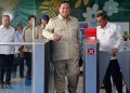 Presiden Prabowo Subianto saat akan jajal LRT Kelapa Gading-Manggarai, Rabu 16 September 2026 dengan didampingi Gubernur DKI Jakarta Pramono Anung (Instagram @sekretariat.kabinet)