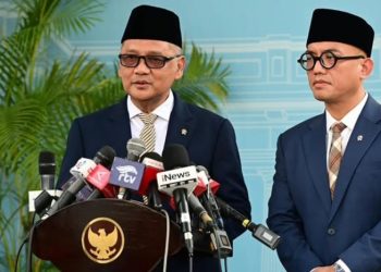 Menhaj Mochamad Irfan Yusuf dan Wamenhaj Dahnil Anzar (Instagram @gus.irfanyusuf)