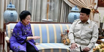 Momen Presiden Prabowo takziah ke Megawati Soekarnoputri atas wafatnya Guruh Sukarnoputra (Instagram @sekretariat.kabinet)