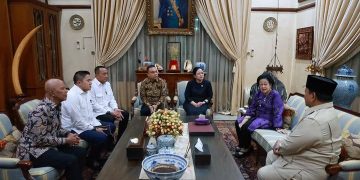 Momen Presiden Prabowo didampingi Dasco hingga Seskab takziah ke Megawati Soekarnoputri atas wafatnya Guruh Sukarnoputra (Instagram @sekretariat.kabinet)