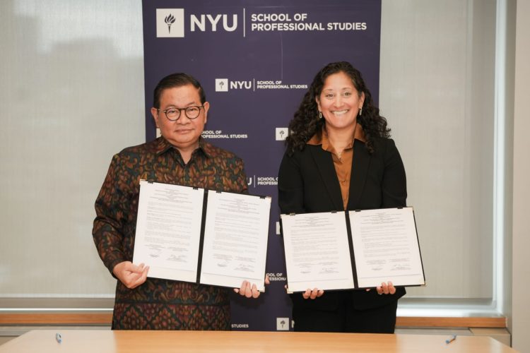Gubernur DKI Jakarta, Pramono Anung beserta pihak New York University (NYU), Amerika Serikat (Dok Pemprov DKI)