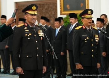 Komjen Suyudi Ario Seto resmi jadi Kapolri baru, dilantik Presiden Prabowo di Istana, Kamis 1 Oktober 2026 (YouTube @sekretariat.presiden)