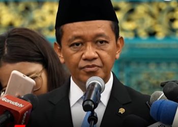 Bahlil Lahadalia rangkap jabatan usai dilantik jadi Menko Bidang Hilirisasi dan Transisi Energi pada Kamis 1 Oktober 2026 di Istana oleh Presiden Prabowo Subianto (Instagram @harianedtocom)