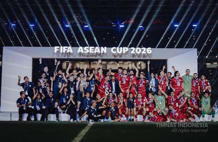 Timnas Indonesia juara FIFA Asean Cup 2026 usai lawan Thailand, Senin malam 5 Oktober 2026 (Instagram @timnasindonesia)
