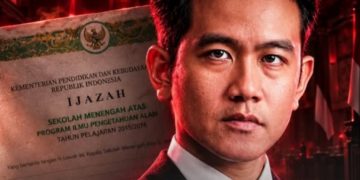 Ilustrasi hak angket ijazah Gibran (Instagram @tradity.newsroom_)