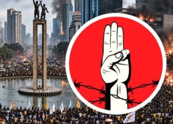 BEM UI akan kembali menggelar aksi demo di Bundaran HI, Jakarta pada Rabu 28 Oktober 2026 (Instagram @pubivox)