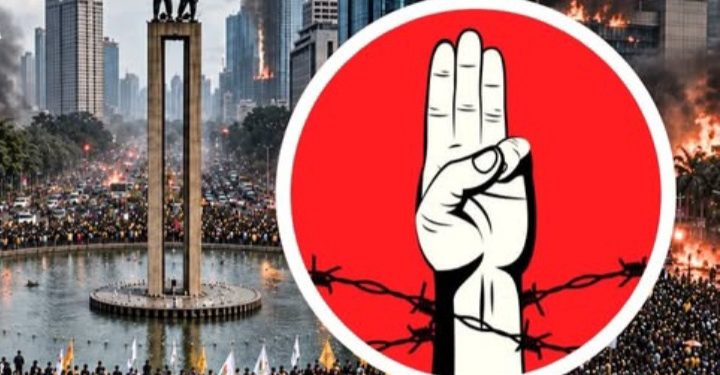 BEM UI akan kembali menggelar aksi demo di Bundaran HI, Jakarta pada Rabu 28 Oktober 2026 (Instagram @pubivox)