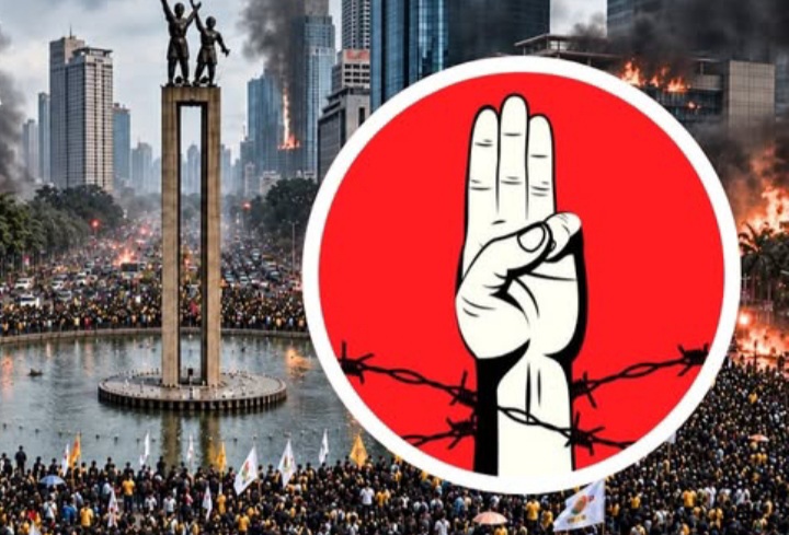 BEM UI akan kembali menggelar aksi demo di Bundaran HI, Jakarta pada Rabu 28 Oktober 2026 (Instagram @pubivox)