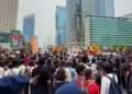 Aksi demo 28 Oktober 2026 di Bundaran HI, Jakarta (Instagram @jktonthespot)
