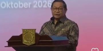 Gubernur DKI Jakarta Pramono Anung saat menghadiri kegiatan Hospital Leadership for TB Elimination: Jakarta Menuju Eliminasi TBC 2030 di Balai Kota Jakarta, Rabu 28 Oktober 2026 (Instagram @dkijakarta)