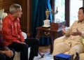 Momen Presiden Prabowo terima tamu Menlu Singapura Vivian Balakrishnan di Hambalang, Bogor, Jawa Barat, Rabu 28 Oktober 2026 (Instagram @nusand_tara)