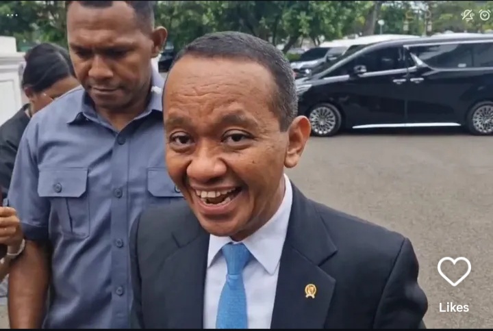Menteri ESDM Bahlil Lahadalia bicara soal kecurigaan atas Singapura diduga jual lagi LNG RI (Instagram @infodenpasarterkini)