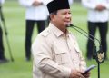 Presiden Prabowo Subianto saat beri pesan ke para atlet Sea Games di Istana, Kamis 29 Oktober 2026 (Instagram @sekretariat.kabinet)